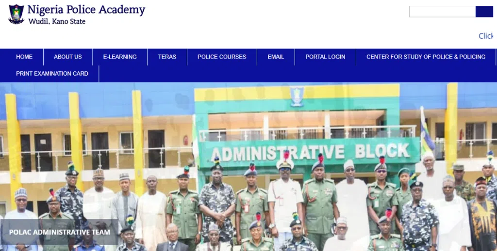 Nigeria Police Academy (POLAC) Regular Admission Form 2024