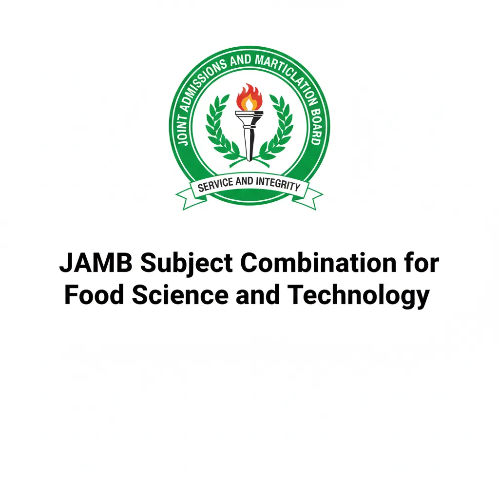 JAMB Subject Combination for Food Science and Technology