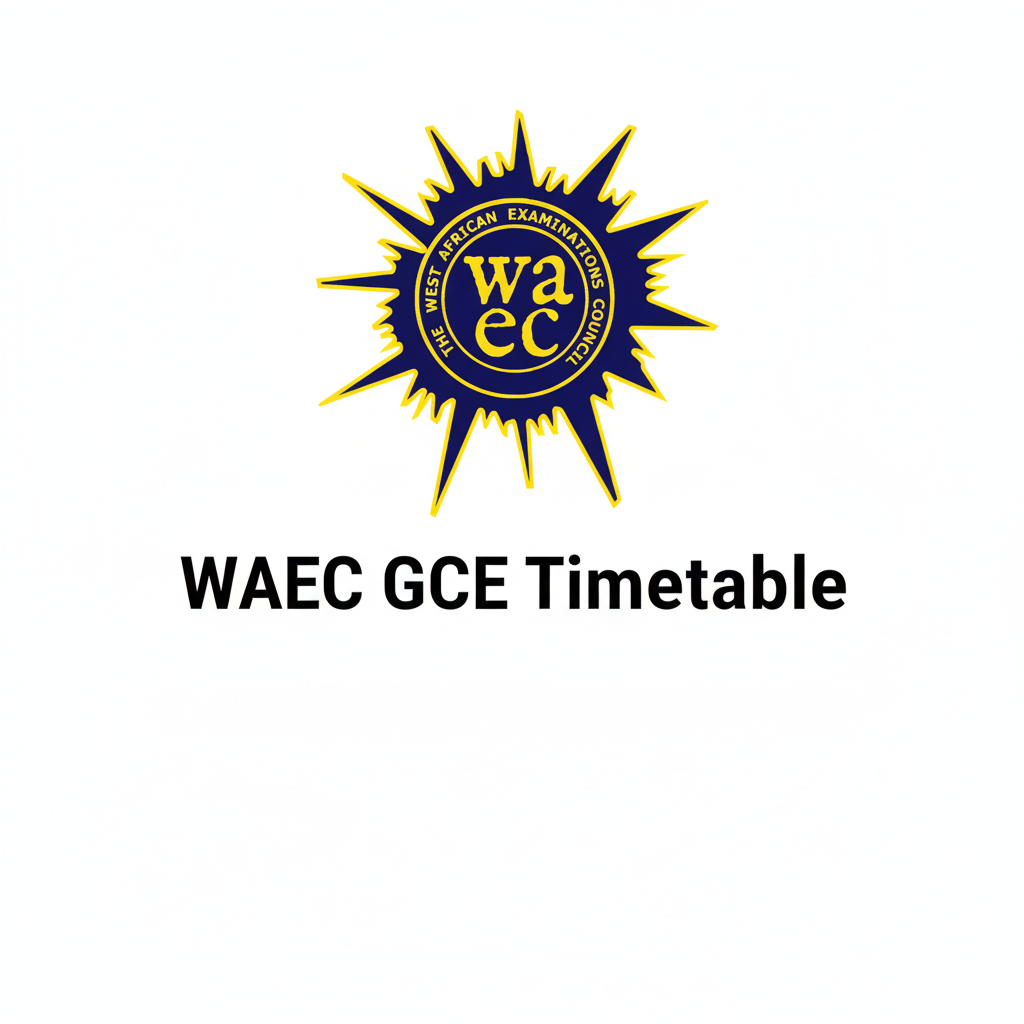WAEC GCE Timetable