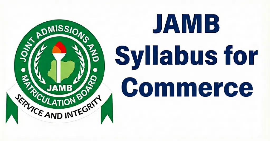 JAMB Syllabus for Commerce
