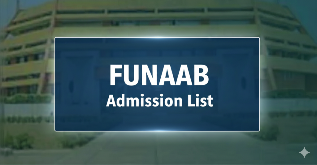 FUNAAB Admission List