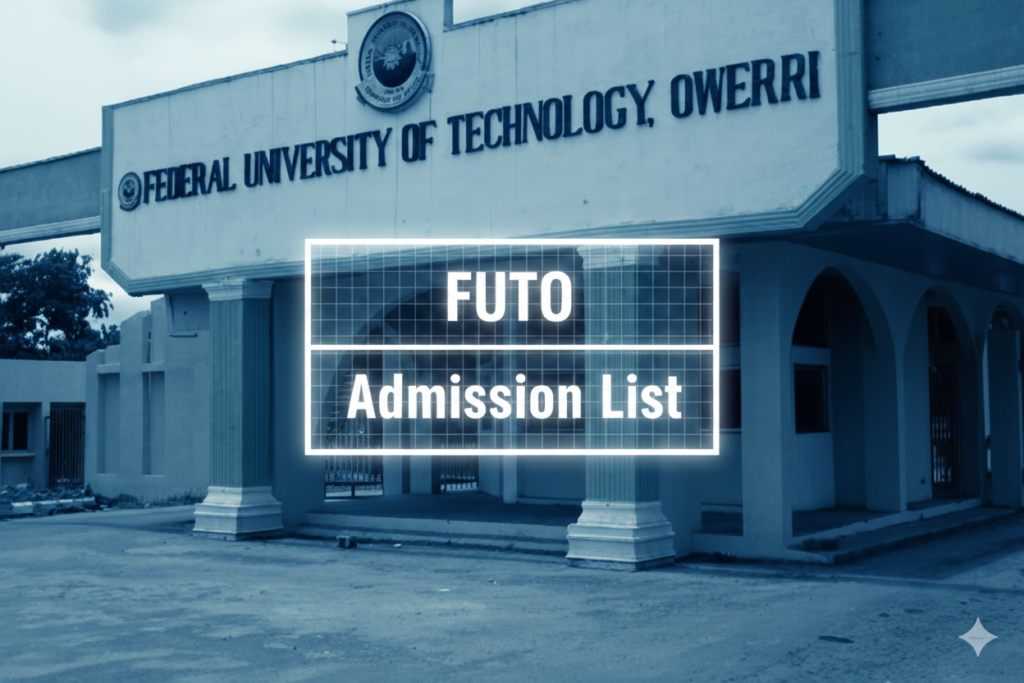 FUTO Admission List