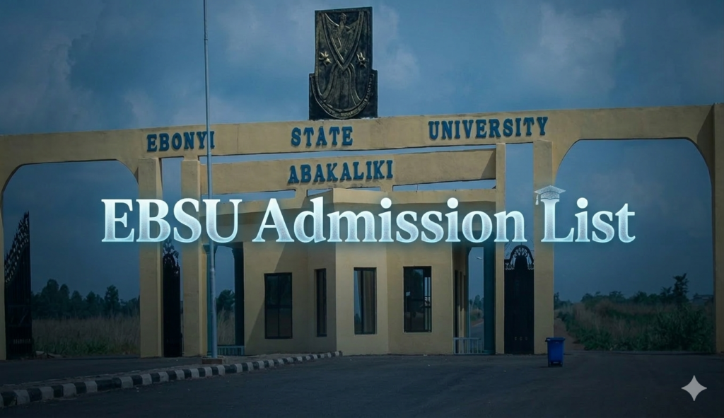 EBSU Admission List