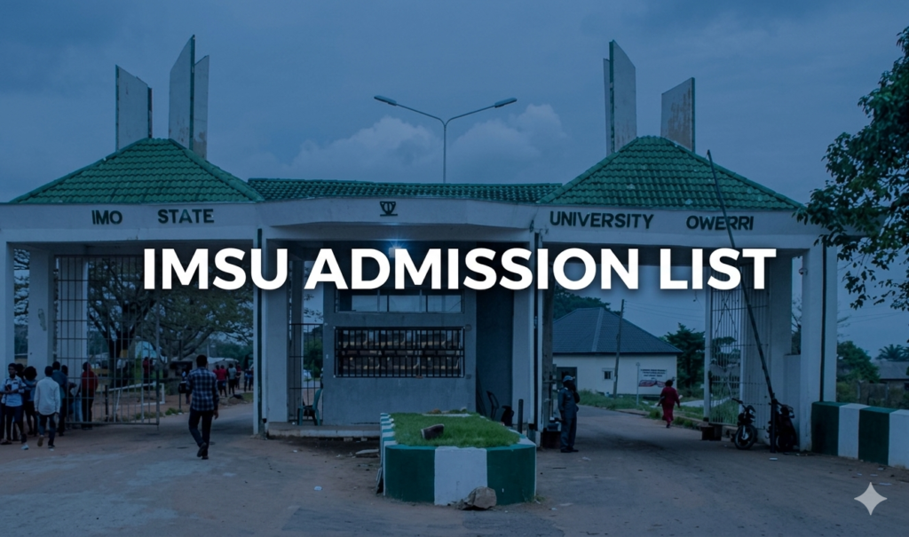 IMSU ADMISSION LIST