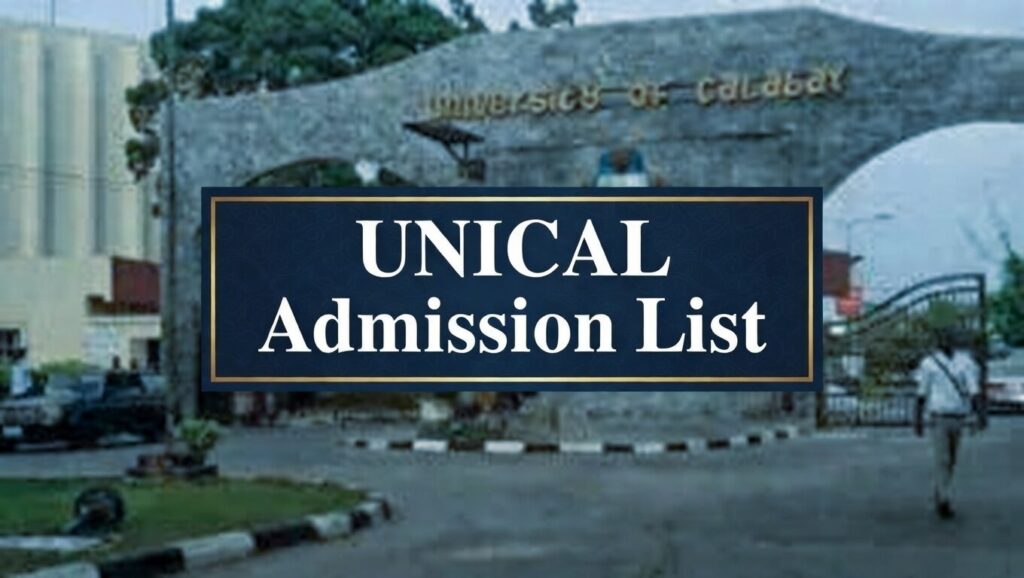 UNICAL Admission List